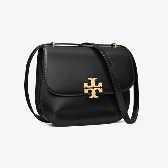 Tory Burch Eleanor Leather Slim Saddle Bag - Picture 1 of 11